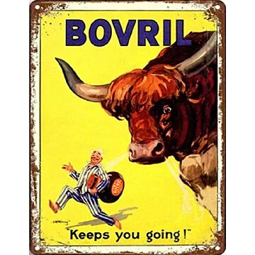 Large Metal Sign 60 X 49.5cm Bovril Keeps You Going