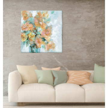 Just Peachy By Wani Pasion - Wrapped Canvas