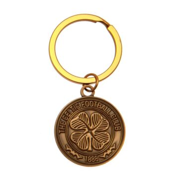 Celtic Fc Antique Gold Crest Keyring