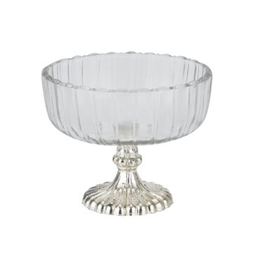 Small Fluted Glass Display Bowl