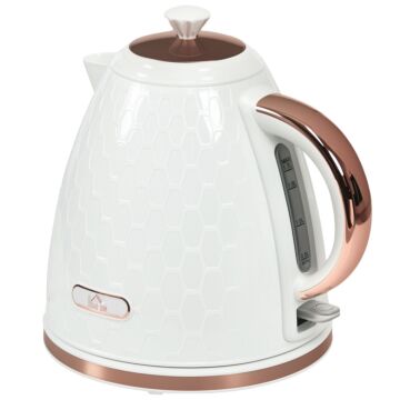 Homcom 3kw Rapid Boil Honeycomb Kettle - Cream