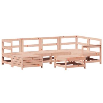 Vidaxl 7 Piece Garden Sofa Set Solid Wood Douglas Fir