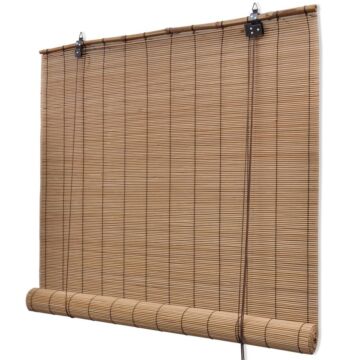 Vidaxl Brown Bamboo Roller Blinds 100 X 160 Cm