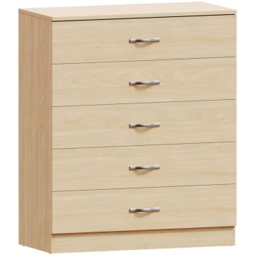 Riano 5 Drawer Chest, Pine