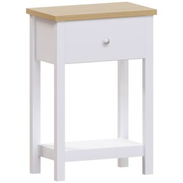 Vida Designs Arlington 1 Drawer Console Table, White