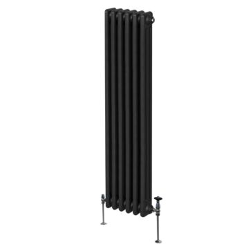 Traditional 3 Column Radiator - 1800 X 292mm - Black