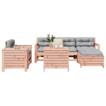 Vidaxl 7 Piece Garden Sofa Set Solid Wood Douglas Fir