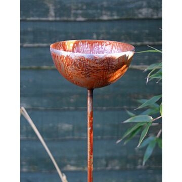Bowl Plant Pin 4ft Bare Metal/ready To Rust