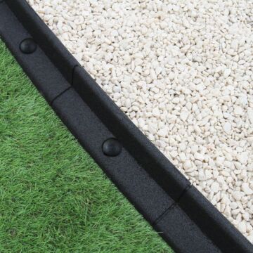 Flexible Lawn Edging Black 1.2m X 20