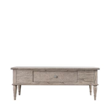 Mustique Push Drawer Coffee Table 1200x600x435mm