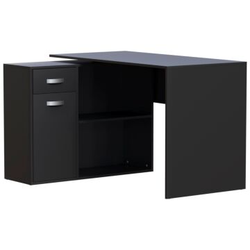 Vida Designs Longton Adjustable Computer Desk, Black