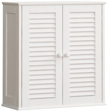 Bath Vida Liano 2 Door Wall Cabinet, White