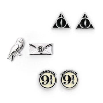 Harry Potter Silver Plated Earring Set Cl