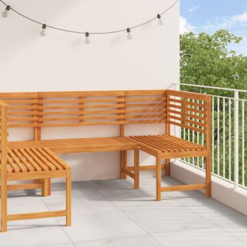 Vidaxl 3-piece Garden Bench Set - Solid Acacia Wood