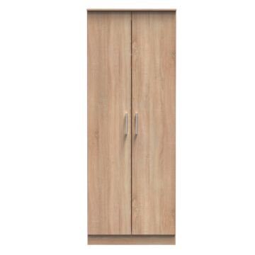 Devon Tall Plain Wardrobe In Bardolino Oak