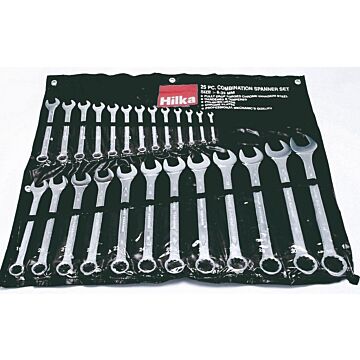 25 Pce Combination Spanner Set In Pouch Metric