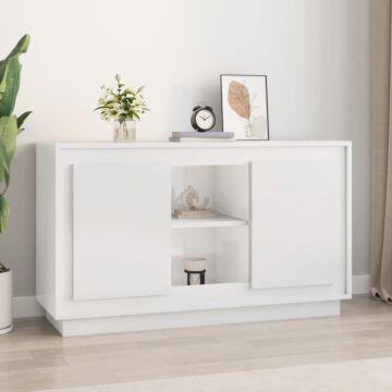 Vidaxl Sideboard High Gloss White 102x35x60 Cm Engineered Wood