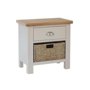 2 Drawer Storage Unit Dove Grey/light Oak