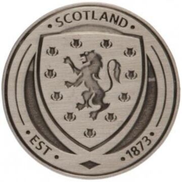 Scottish Fa Antique Silver Crest Badge