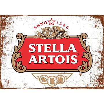 Small Metal Sign 45 X 37.5cm Stella Artois