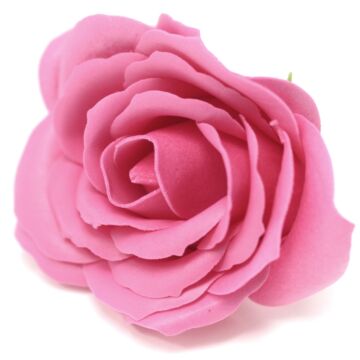 Craft Soap Flowers - Lrg Rose - Rose - Pack Of 10