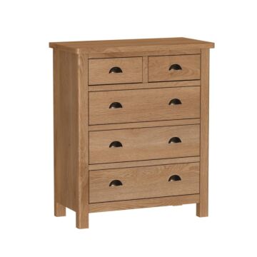 2 Over 3 Chest Of Drawers Rustic Oak