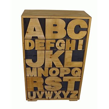 Alphabet Cabinet 54 X 26 X 89cm