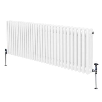 Traditional 3 Column Radiator - 600 X 1462mm - White