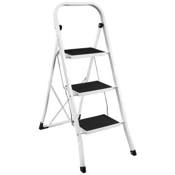 Home Vida 3 Step Ladder With Anti-slip Mat