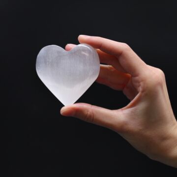 Selenite Heart - 7-8cm
