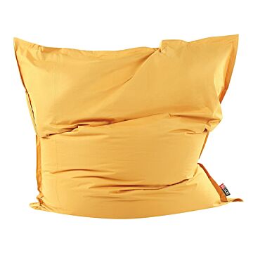 Cover For Large Bean Bag Yellow Nylon 180 X 230 Cm Lounger With Zip Velcro Giant Beanbag Beliani