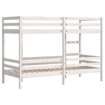 Vidaxl Bunk Bed White 90x200 Cm Solid Wood Pine