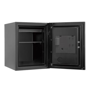 Phoenix Spectrum Plus Ls6011fs Size 1 Luxury Fire Safe With Silver Door Panel And Fingerprint Lock