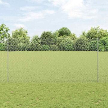 Vidaxl Fence Posts 22 Pcs U-channel 160 Cm Galvanised Steel, Vidaxl Hexagon Fence 1,6x100 M Galvanised Steel