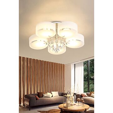 Round Led Semi Flush Mount Light