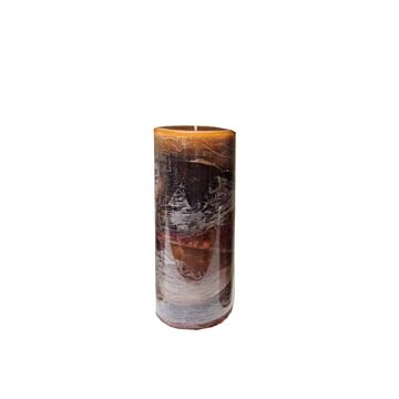 Brown Ombre Pillar Candle