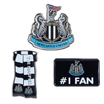 Newcastle United Fc 3pc Badge Set