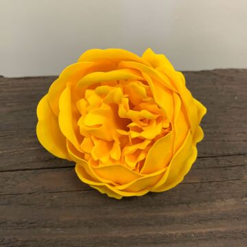 Craft Soap Flower - Ext Large Peony - Yellow - Pack Of 10
