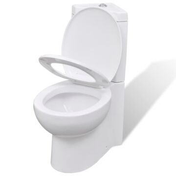 Wc Ceramic Toilet Bathroom Corner Toilet White