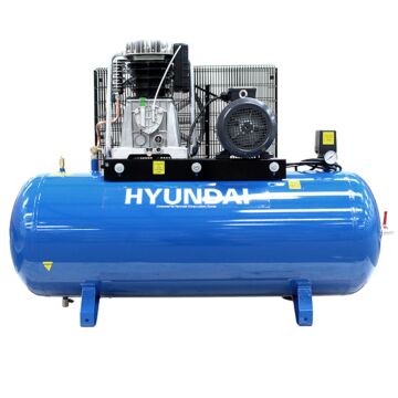 Hyundai 200 Litre Air Compressor, 21cfm/145psi, 3-phase Twin Cylinder 5.5hp | Hy55200-3