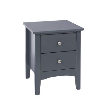 Como Blue 2 Petite Drawer Bedside Cabinet