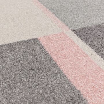 Muse 120x170cm Pink Circle Rug Mu21