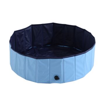 Pawhut Φ100x30h Cm Pet Swimming Pool-blue