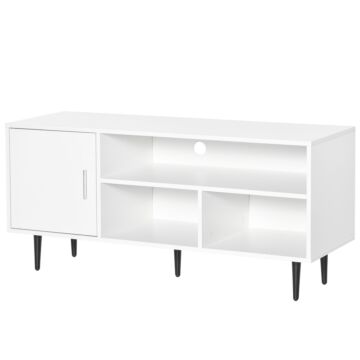 Homcom Tv Stand Cabinet For Tvs Up To 60 Inches - White