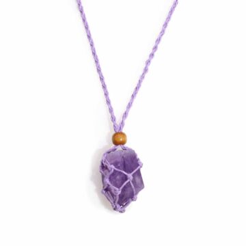 Gemstone Necklace Cord - Purple