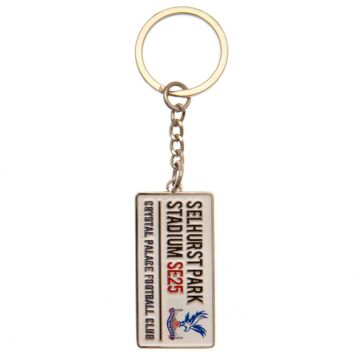 Crystal Palace Fc Embossed Street Sign Keyring