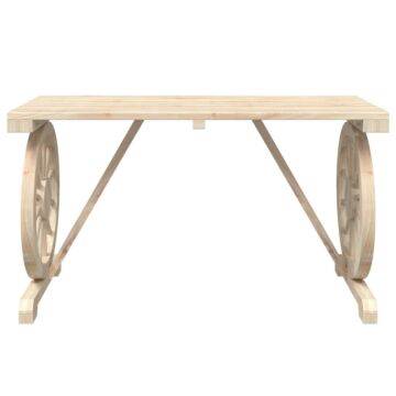Vidaxl 5 Piece Garden Dining Set Solid Wood Fir
