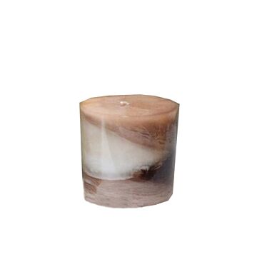 Caramel Ombre Pillar Candle Short