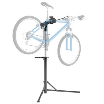 Homcom Bike Repair Stand, Heavy Duty Bike Stand For Maintenance, Max Load 40kg, Height Adjustable, Foldable And 360° Rotatable For Road Bike, Mountain Bike, E-bike