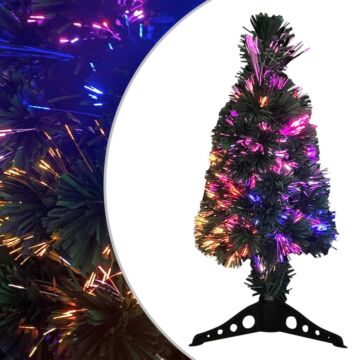 Vidaxl Artificial Slim Christmas Tree With Stand 64 Cm Fibre Optic